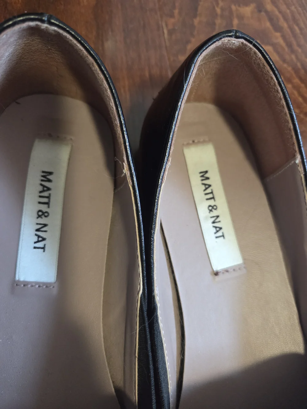 Matt & Nat Black Slip-On Vegan Leather Loafers - Picture 2 of 4
